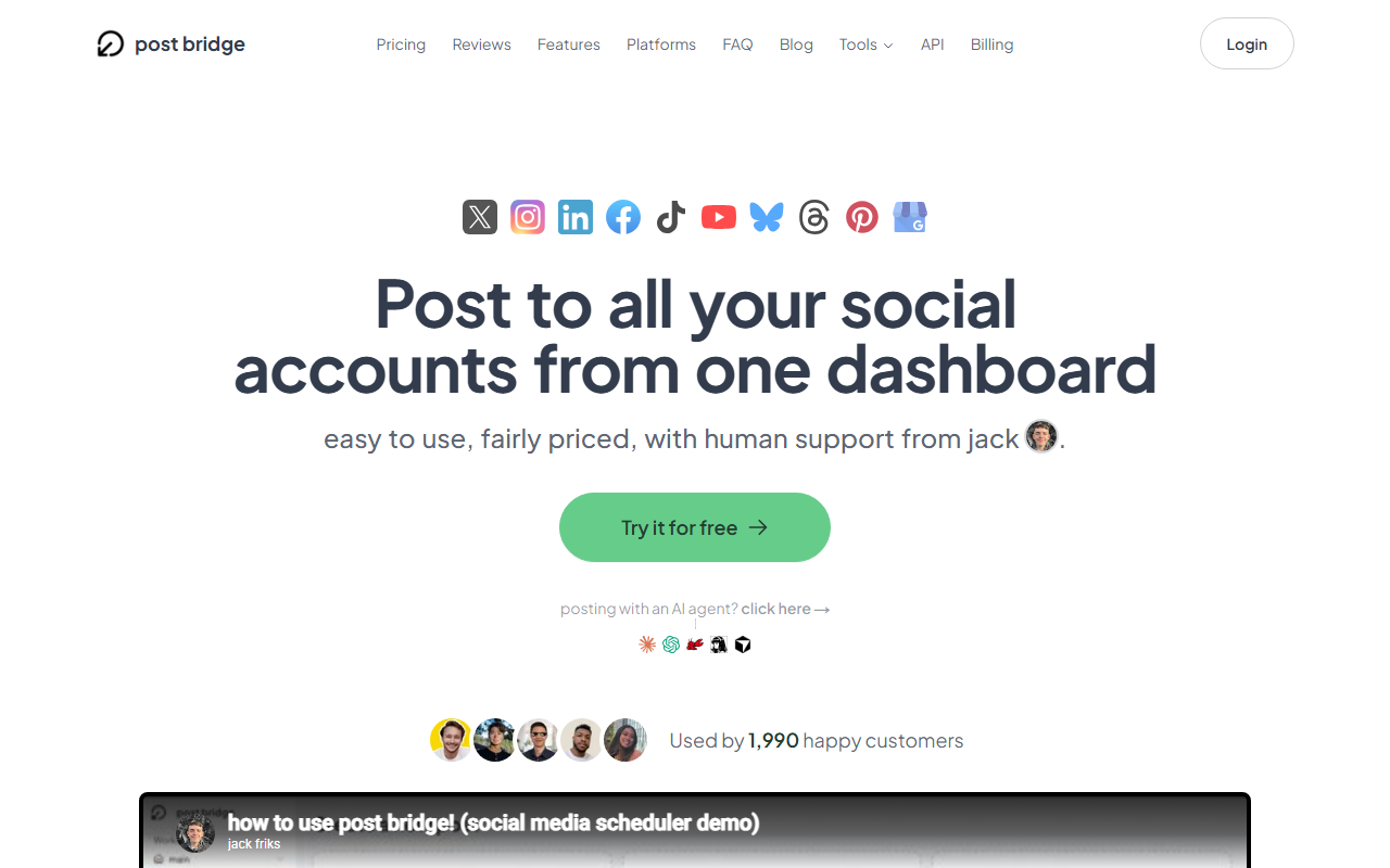 post bridge homepage