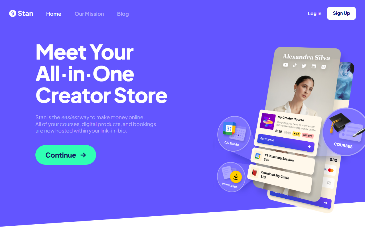 Stan homepage